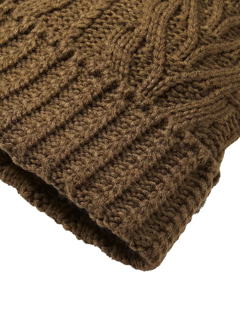 CABLE PREMIUM  Mütze mit Bommel Grabblatt - Mützen/Hüte