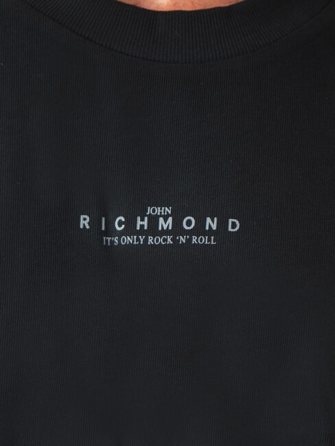 HERMOSO Baumwoll-T-Shirt mit Logo schwarz/wei&szlig; - Herren-T-Shirts