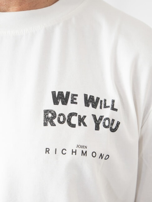 RENENS Baumwoll-T-Shirt mit Aufdruck nicht-gerade weiss - Herren-T-Shirts