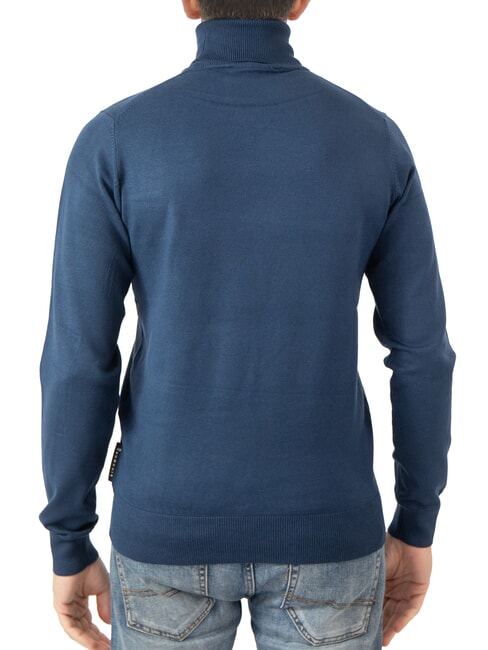 CUSMA Rollkragenpullover blaues Kleid - Herrenpullover