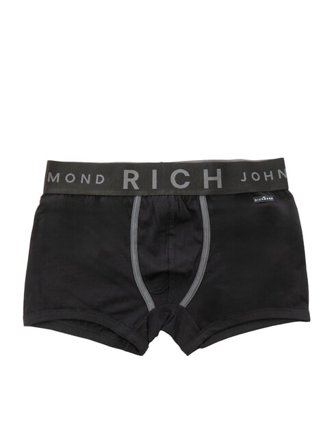 QY Set mit 3 Boxershorts schwarz/schwarz/blau - Herrenslip