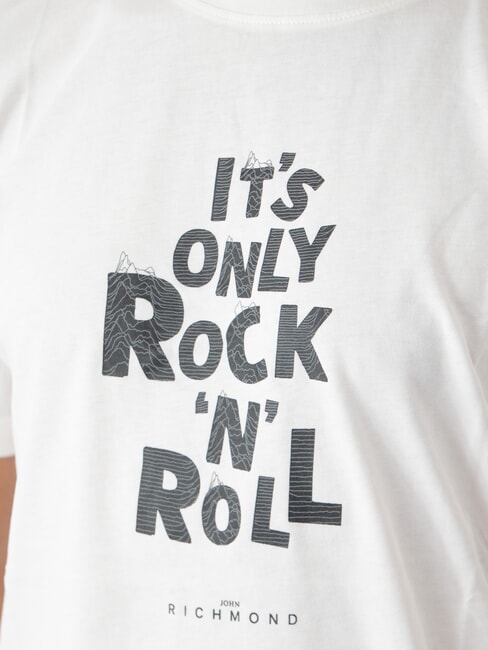 SPARTACO Baumwoll-T-Shirt mit Aufdruck nicht-gerade weiss - Herren-T-Shirts