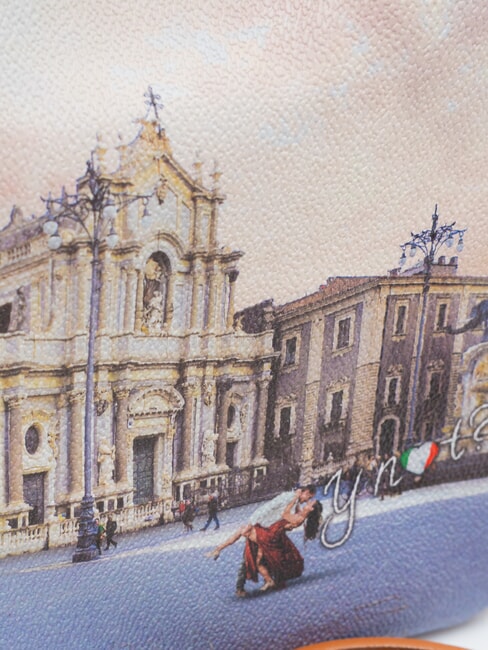 YESBAG Umhängetasche mit Print Catania-Kathedrale - Damentaschen