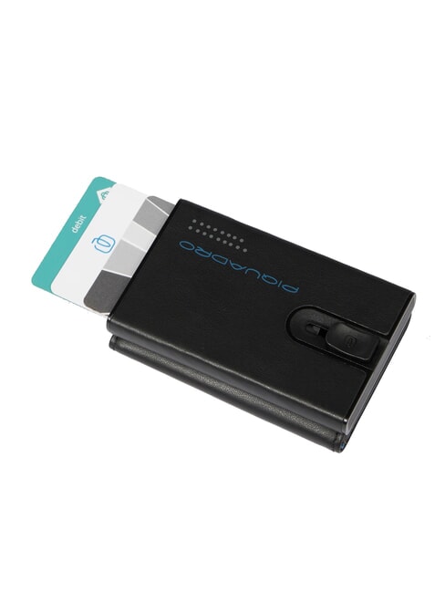 URBAN Kompakte Lederbrieftasche mit Schieber Schwarz - Brieftaschen Herren