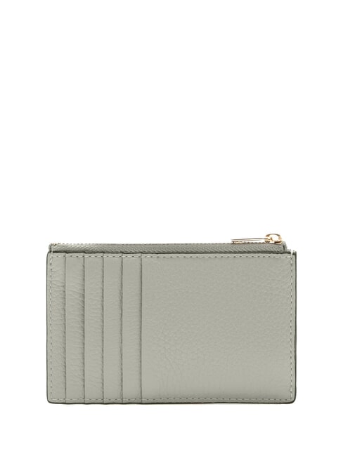 CAMELIA Flache Brieftasche aus Leder Asche - Brieftaschen Damen