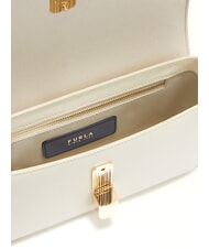 FURLA IRIDE  Umhängetasche, Leder CREME - Damentaschen - 4