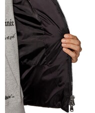 CANADIAN EUGENIE Kurze Satin-Daunenjacke mit Kapuze Schwarz - Daunenjacken für Damen - 5