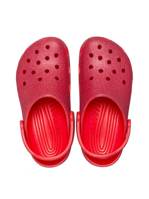 CLASSIC GLITTER CLOG W Pantoffel-Sabot kirschrot - Damenschuhe