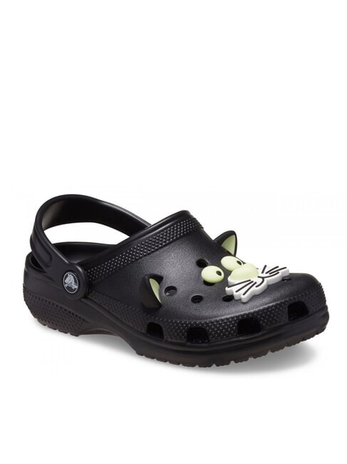 CLASSIC GLOW BLACK CAT CLOG T Pantoffel-Sabot Schwarz - Kinderschuhe