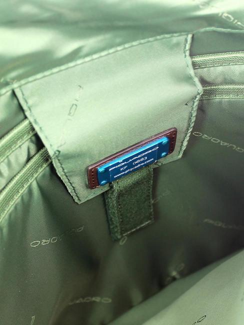 CAMPIONARIO - PAN  15,6-Zoll-Laptop-Aktentasche aus Leder dunkelhaarig - Arbeitstaschen