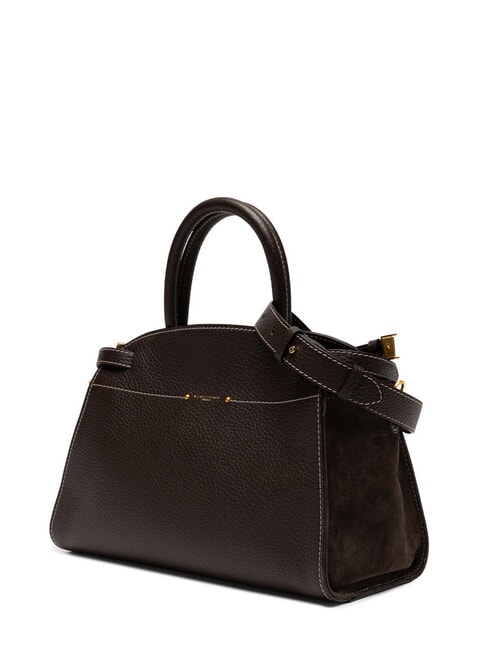 FARAH Große Lederhandtasche ausgedrückt - Damentaschen