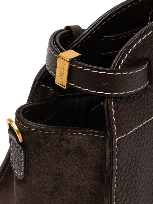 FARAH Große Lederhandtasche ausgedrückt - Damentaschen