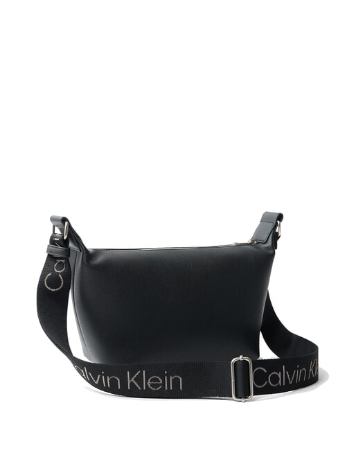 CKJ ULTRALIGHT Schultertasche mit Logo auf Schwarz - Damentaschen