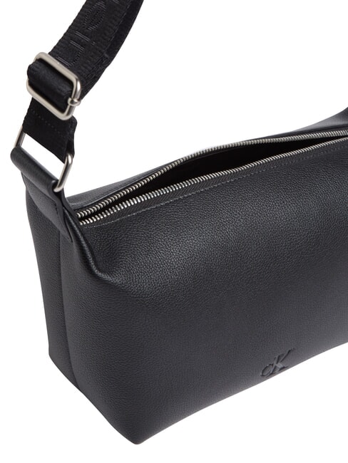 CKJ ULTRALIGHT Schultertasche mit Logo auf Schwarz - Damentaschen