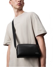CALVIN KLEIN CKJ MONO LOGO Horizontale Tasche auf Schwarz - Umhängetaschen Herren - 4