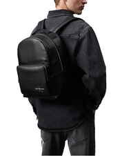 CALVIN KLEIN CKJ MONO LOGO 15" Laptop-Rucksack auf Schwarz - Rucksäcke für Schule &amp; Freizeit - 4