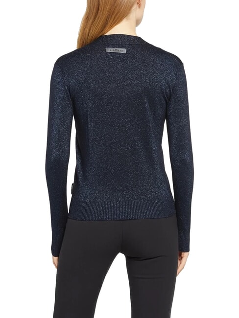 PEACEFUL Lurex-Cardigan mit Knöpfen Navy blau - Damenpullover