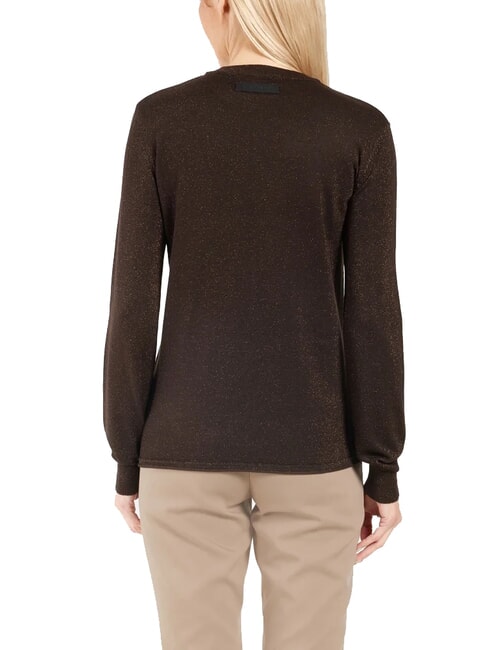 PARANA Lurex-Cardigan mit Rundhalsausschnitt dunkel - Damenpullover