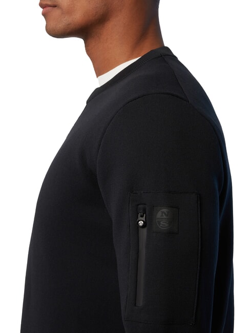 12GG  Pullover mit Rundhalsausschnitt Schwarz - Herrenpullover