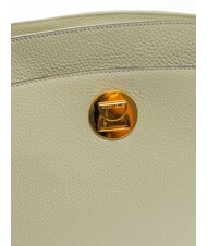 COCCINELLE LIYA Schultertasche aus gehämmertem Leder Seladongrün - Damentaschen - 5