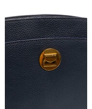 COCCINELLE LIYA Schultertasche aus gehämmertem Leder Mitternachtsblau - Damentaschen - 5