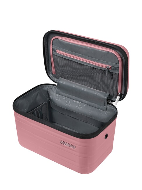 FLASHLINE Stabiler Kosmetikkoffer mit Schultergurt lila rosa - Beauty-Case