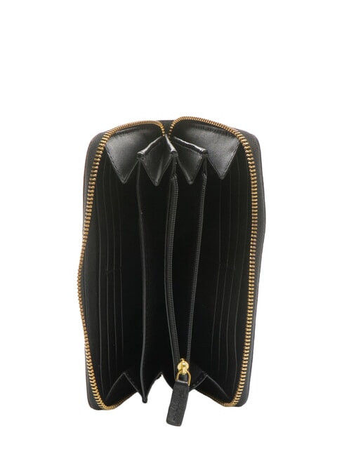 CARLOTTA Große Geldbörse mit Rundum-Reißverschluss Schwarzes Gold - Brieftaschen Damen