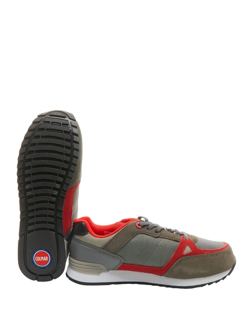 SUPREME COLORS  Turnschuhe dunkelgrau/rot/hellgrau - Kinderschuhe