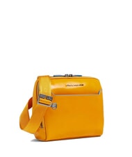 PIQUADRO BLUE SQUARE Ledertasche Gelb - Umhängetaschen Herren - 2