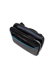 PIQUADRO BLUE SQUARE Ledertasche Schwarz - Umh&auml;ngetaschen Herren - 4