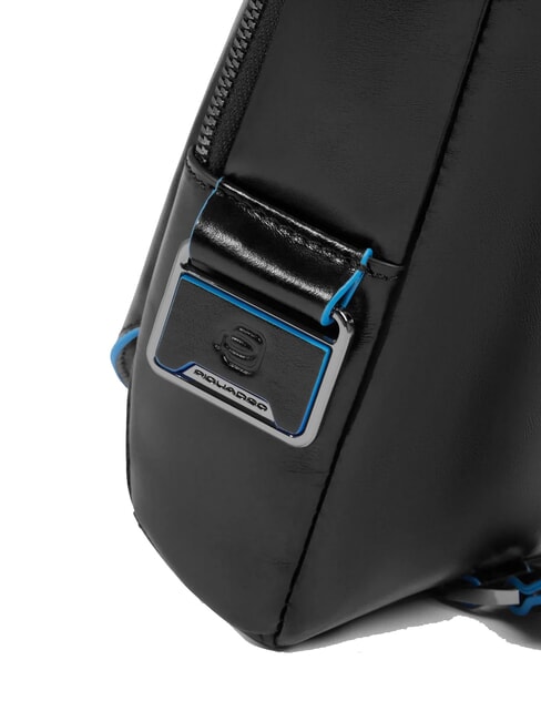 BLUE SQUARE One-Shoulder-Rucksack aus Leder Schwarz - Umhängetaschen Herren