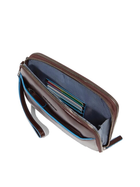 BLUE SQUARE Herren-Clutch aus Leder MAHAGONI - Tablettmappe &amp; Organizer