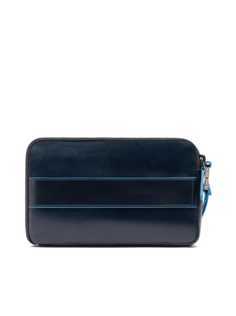 BLUE SQUARE Herren-Clutch aus Leder Blau - Tablettmappe &amp; Organizer