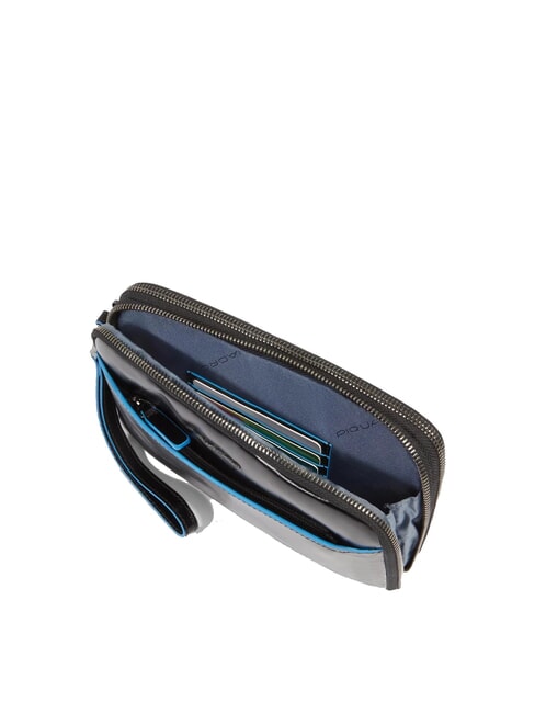 BLUE SQUARE Herren-Clutch aus Leder Schwarz - Tablettmappe &amp; Organizer