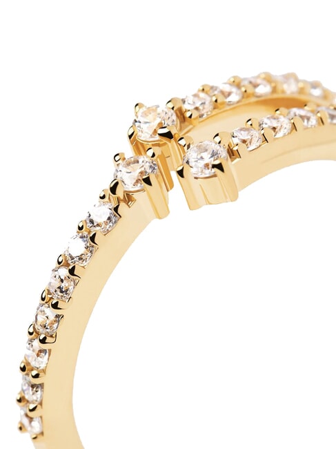 THE NEW ESSENTIALS SISI Vergoldeter Zirkoniaring Gold - Ringe