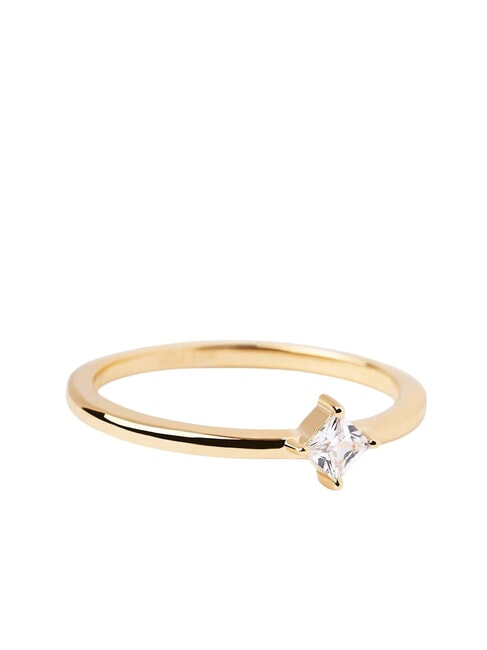 THE NEW ESSENTIALS OBI Solitärring mit Zirkonia Gold - Ringe