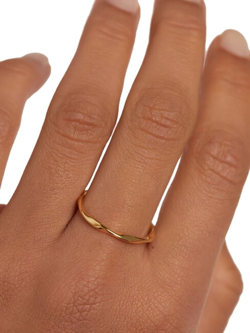 THE NEW ESSENTIALS SPIRAL Vergoldeter Ring Gold - Ringe