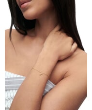 PDPAOLA THE NEW ESSENTIALS KIRA Kettenarmband mit runden Zirkonia und Tropfenanhänger Gold - Armbänder - 4