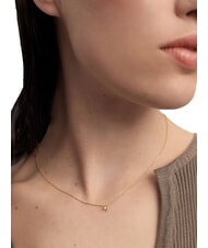 PDPAOLA COLOR GREEN FLEUR Anhängerkette mit Zirkonia und Krallen Gold - Halsketten - 4