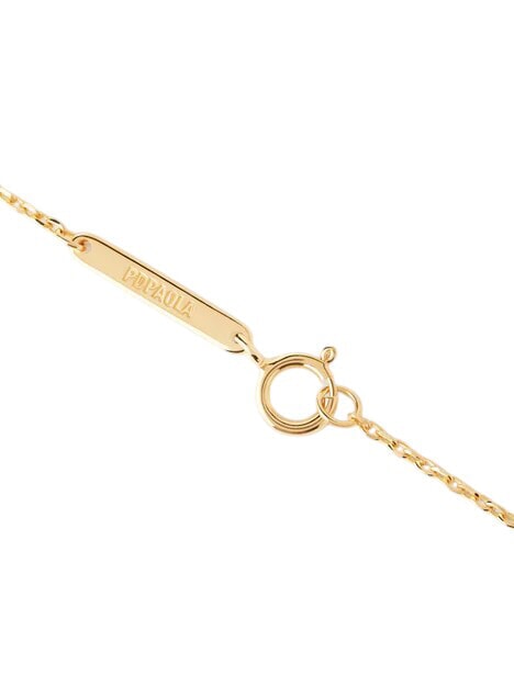 COLOR GREY FLEUR Anhängerkette mit Zirkonia und Krallen Gold - Halsketten