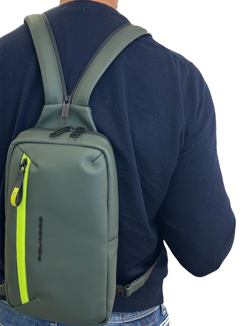 CORNER SPECIALE GOMMATO  Ein-Schulter-Rucksack GRÜN - PC-Rucksäcke
