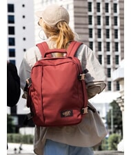 CABINZERO CLASSIC 28L Underseater Reiserucksack rote Sangria - Rucksäcke für Schule &amp; Freizeit - 8