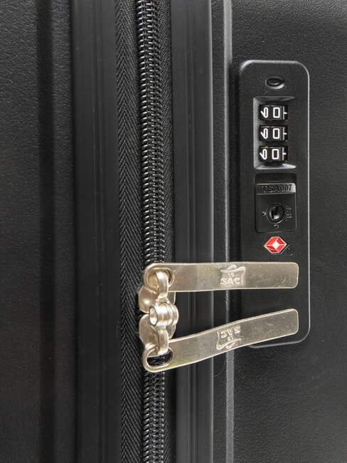 SLIDE Set mit 3 Trolleys: Kabine+mittel, groß exp Schwarz - Trolleyset