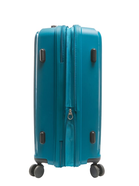 SLIDE Mittelgro&szlig;er erweiterbarer Trolley petrolblau - Harte Trolleys