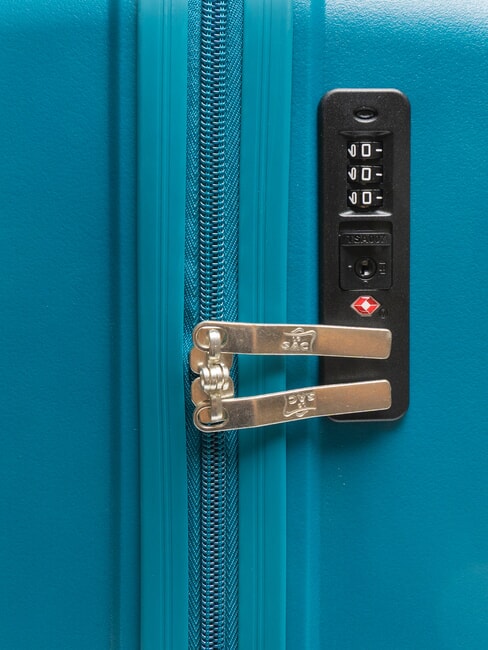 SLIDE Mittelgro&szlig;er erweiterbarer Trolley petrolblau - Harte Trolleys