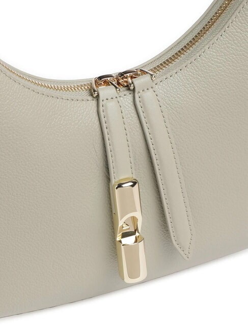 GOCCIA Umhängetasche aus gehämmertem Leder heller Salbei - Damentaschen