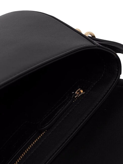 SADDLE Kleine Umhängetasche aus Leder schwarzes Limousinen-Mix-Mädchen. gold-n - Damentaschen