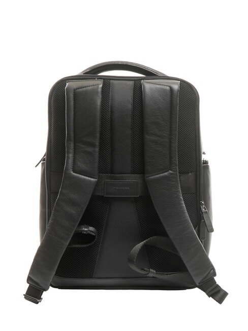 AKRON Lederrucksack für 15,6"-Laptop Schwarz - PC-Rucksäcke
