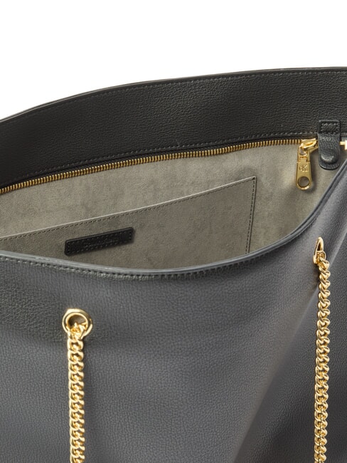 CKJ MINIMAL MONOGRAM Einkaufstasche mit Kettengriff auf Schwarz - Damentaschen