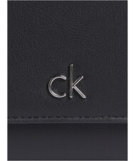 CALVIN KLEIN CK RE-LOCK Mittelgroße Brieftasche auf Schwarz - Brieftaschen Damen - 3